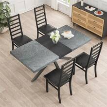 Dining Tables - Dark Grey - View 11