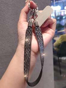 2026新年情人节手机挂绳 - 奢华风格，镶嵌水钻，百搭INS风设计，长短可选，全水钻链条手机壳挂绳，1条全水钻挂绳，防丢防盗手机挂绳，含密封垫圈 - 多彩 - 查看 15