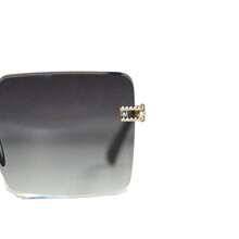 1pc/2pcs Ombre Elegant PC (Polycarbonate) Sunglasses, Frameless Metal Diamond Sunglasses, Personalized For Photoshoot, Party, Beach, UV400 Protection