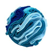 KM-P Pet Sniff Ball | Plush Fabric Sniff Toy | Dog Intelligence Training Stress Relief Toy | Treat Hiding Interactive Toy Ball | Machine Washable Reusable | & Soft, Won't Hurt Teeth | Essential For Dog Scent Training, Stress Relief