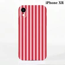 1pc Minimalist Stripe Pattern Perforated Glossy Filmic Case Full Protective Hard Phone Cover, Compatible With IPhone 11/12/13/14/15/16 Pro Max Waterproof Shockproof Anti-Fall Scratch Resistant