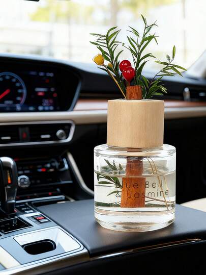 1 difusor de fragrância de Natal para carro, decoração de mesa com aroma de flores secas e canela sem chamas, aromatizador de ambiente de longa duração, adequado para Natal, Dia das Mães, formatura, presente de aniversário