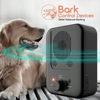 Anti Barking Device Upgraded Dog Barking Control Devices, Neighbors Bark Box Dog Silencer 50 Ft - 3 Levels Dog Barking Deterrent Devices Outdoor & Indoor