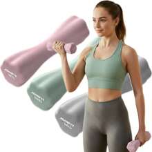 DEFIT أثقال يدوية للنساء للياقة البدنية المنزلية، أثقال صغيرة سداسية الأضلاع مطلية، معدات لياقة بدنية للسكن الجامعي/النادي الرياضي، متعددة الألوان والأوزان متاحة للاختيار