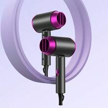 Asciugacapelli ionico professionale - Potente 1600W, asciugatura rapida e basso rumore, design pieghevole con ugello, gancio e borsa per il trasporto - Adatto per uso domestico, salone, viaggio, ideale come regalo o regalo per le vacanze