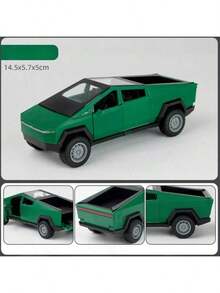 1:36 Cybertruck 皮卡车模型玩具，收藏级仿真锌合金回力模型车，压铸皮卡车装饰礼品 - 彩色 - 查看 10