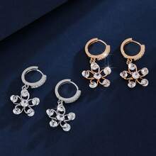 1 Pair Fashionable Floral Earrings, Luxury Niche Design Jewelry - earrings - View 5