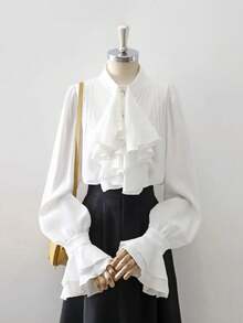 Women Blouses - trắng - Xem 4