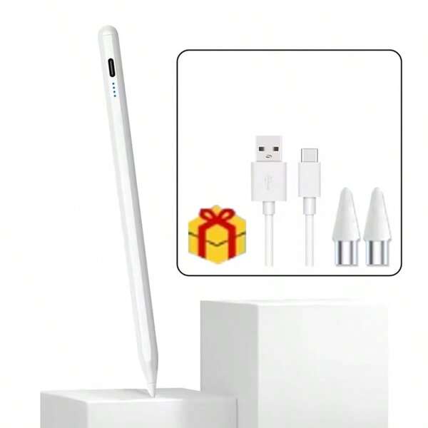 For IPad Pencil Palm Rejection Tilt Compatible With Apple Pencil Power Display Stylus Pen For IPad Air/Pro 13 11 2024 Pro13 Pro11 Tablet Pen Rechargeable Battery 100mAh - The Ideal Gift For Boys, Girls, And Girlfriends