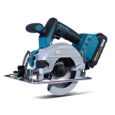 SNUOK 125mm Brushless Circular Saw, Type-C Charging, No Charger Included, With 2000mAh Battery, Compatible With Makita 18V Lithium Battery, For DIY Woodworking & Metal Cutting