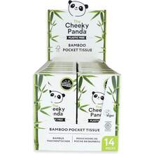 The Cheeky Panda Bamboo Facial Tissue 14 X Plastic Free Travel Tissue Packs 140 Super Soft Pocket Tissues - 白色 - 查看 2