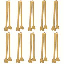 2/5/10pcs Stainless Steel Heart-Shaped Ice Tongs, Sugar Tongs, Mini Service Pliers, Appetizer Tongs - Suitable For Afternoon Tea, Gatherings, Weddings, Parties, Restaurants, Bars, Cafes, Tea Parties, Dessert Parties, Sugar And Ice Buckets Or Kitchen Tools - Gold - View 11