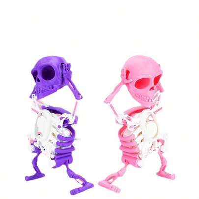 Christmas Horror Night: Swinging Skeleton Decorations, Fun Skeleton Spring Rotating Stress Relief Toys, Surprise Companion Gifts