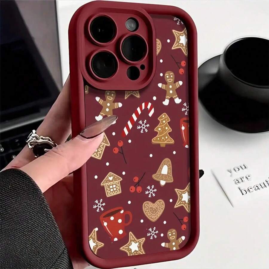 Basic Phone Cases - 버건디 - 보기 1