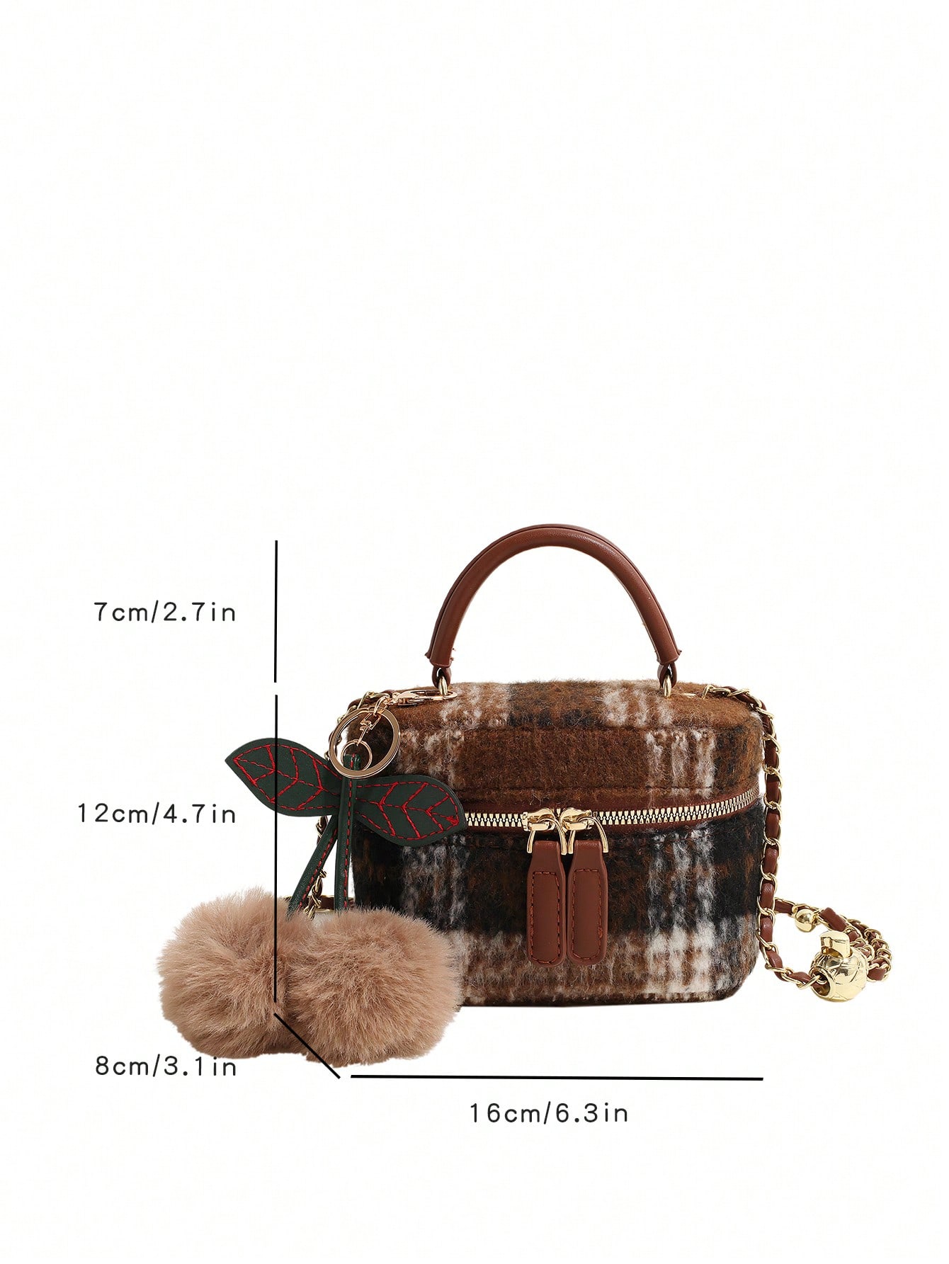 حقيبة جديدة خاصة جدًا للخريف/الشتاء، حقيبة بنية فر...