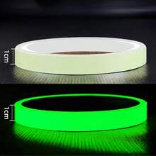 1 rolka taśmy świecącej w ciemności – neonowozielono-fioletowa, odblaskowa taśma bezpieczeństwa o wysokiej widoczności, do użytku nocnego, jako zabezpieczenie, dekoracja domu i pomoc w sytuacjach awaryjnych