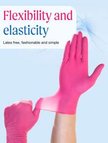 20pcs Disposable Nitrile Gloves, S/M/L/XL Sizes, Multi-Color Options, Waterproof & Oil-Resistant, Cleaning Gloves, Essential For Kitchen Tool Box