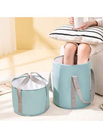 忙碌一天后，用这款便携式折叠式足浴盆放松双脚——非常适合旅行和露营