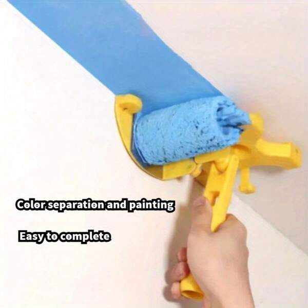 1set,Paint Edge Roller Brush Set, Multi-Functional Handheld, Cleaning And Cutting Paint Edge Roller Brush, Paint Edge Combo Set With Extra Replacement Rollers And Brushes For Room Walls, Ceilings, Indoor And Outdoor Painting