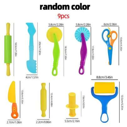 MINKOJA 9/12/21/26pcs Colorful Clay Craft Tool Set, Includes Plastic Animal Cutters And Accessories, Multi-Color Clay, Clay Embossing Tools, Animal/Floral/Alphabet Patterns, Plastic Stamping Tools - Easy To Clean And Reusable, Suitable For Kindergarten, Birthday Parties And Home DIY, Bohemian/Vintage Style