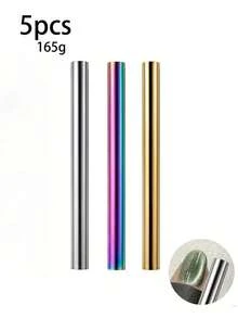 1 件猫眼指甲磁棒圆柱形磁铁适用于猫眼 UV 凝胶抛光雪光闪光效果工具美甲设计工具、美甲用品、美甲工具、美甲工具、返校、指甲、按压指甲的美甲工具