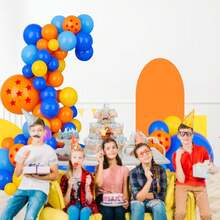 103pcs Dragon Balloons Dragon Z Decoration, Dragon Stars Balls Birthday Party Decoration Supplies, Dragon Z Latex Balloon Arch For Cartoon Game Theme Party Decorations - Multicolor - View 5