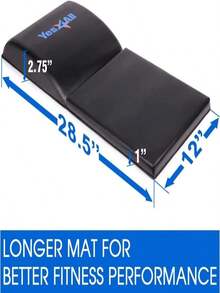 Yes4All Ab Exercise Mat Tailbone &Amp; No Tailbone, Foldable Abdominal Sit Up Support Pad, Abs Workout Equipment For Core Training And Lower Back - MàuA - Xem 2