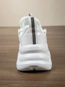 女士厚底厚底运动鞋，2025年新款时尚户外运动休闲鞋，适合跑步、健身、跳舞、派对、街头、校园 - 白色 - 查看 6