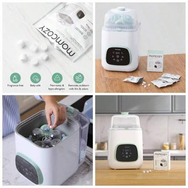 Official Washing Block KleanPal Pro Bottle Washer, 120 Detergent Tablets