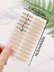 10片/480片低敏感度双眼皮贴，隐形自粘，紧致眼袋解决方案，透气材质，不反光，隐形自然美网，纤维条塑形霜蕾丝无缝神器，价格实惠，圣诞礼物，化妆品，化妆工具，便宜好物，礼品，女士礼品，圣诞礼物 - 彩色 - 查看 6