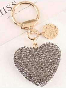 1pc Heart Keychain Pendant Fashionable Rhinestone Heart Car Keychain Cute Bag Pendant Accessories Rhinestone-Studded Shiny Keychain Small Gifts Gifts For Her Gifts For Women Valentines - Nhiều màu - Xem 7
