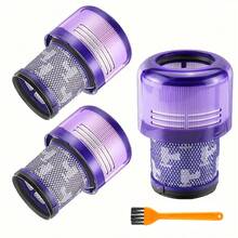 فلاتر تنظيف بالشفط لاستبدال V11 Animal/TorqueDrive/Abso، V15 DT Comp، الموديلات المصنفة SV15، SV14، SV15/SV17، SV22، SV28، رقم الجزء 970013-02، مع فرشاة صغيرة