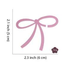 12 pezzi Etichette per bicchieri da festa con fiocco decorativo rosa e nero, etichette per bevande in acrilico con fiocco, adatte per decorazioni di festival, matrimoni, regali, compleanni e lauree