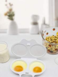 Juego de sartén para huevos de microondas de 2 tazas - Molde apilable de plástico PS para escalfar huevos para tortillas, un imprescindible en la cocina del desayuno, regalo de Halloween, cocedor de huevos en microondas, sartén para tortillas, utensilio de cocina, diseño ahorra espacio, herramienta de cocina moderna, fácil de limpiar, menaje de cocina duradero, accesorio de cocina, artículo esencial de cocina, para amantes del desayuno