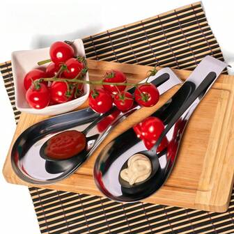 不锈钢勺架 - 锅铲勺架，不锈钢餐具，勺架，支架，抛光，电镀，烹饪，现代，时尚，银色