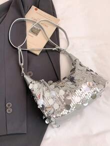 1pc Women's Fashionable Versatile Handbag, Portable High-Quality Shoulder Bag/Clutch Suitable For Dates, Shopping, Parties, Galas