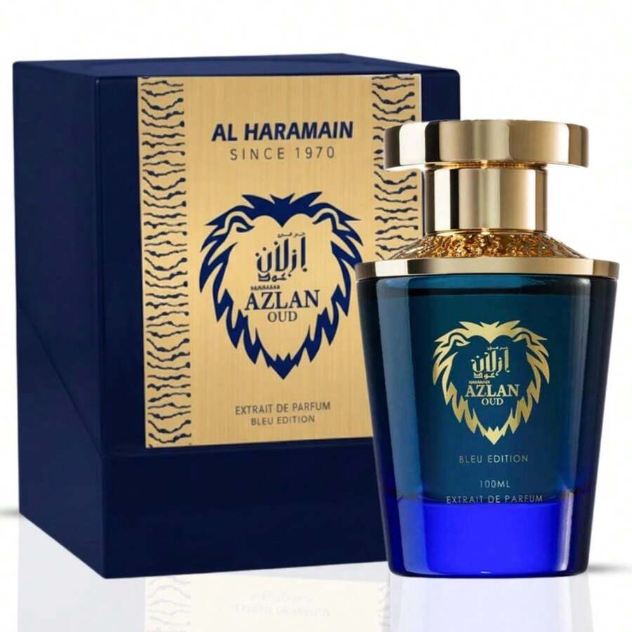 Azlan Oud Blue Edition Extrait De Parfum Spray 100ml (3.4 Oz) By Al Haramain - Hoa - Xem 1