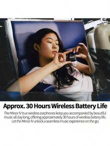 Marshall MINOR IV 真無線耳機 長效續航 耳掛式舒適貼合設計 IPX4防水 藍牙多點連接 輕巧觸控操作 - 黑色 - 查看 4