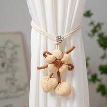 1pc/2pcs Curtain Tie Backs, Crabapple Flower Curtain Clips, Creative Floral Pendant Tie Backs, Adjustable Tie Backs, Curtain Clips - Multicolor - View 7