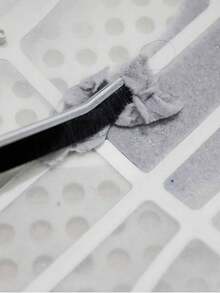 Set de 3 cepillos multiusos para ranuras, cepillo para limpiar ranuras estrechas, cepillo para juntas de azulejos de baño, limpiador de ranuras con cerdas duras, adecuado para el hogar, restaurante, azulejos de cocina, rieles de ventanas (color/estilo aleatorio)