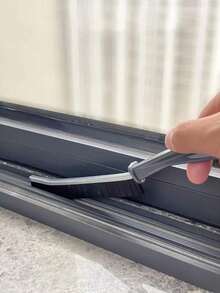 Set de 3 cepillos multiusos para ranuras, cepillo para limpiar ranuras estrechas, cepillo para juntas de azulejos de baño, limpiador de ranuras con cerdas duras, adecuado para el hogar, restaurante, azulejos de cocina, rieles de ventanas (color/estilo aleatorio)