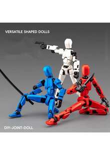 1 pieza Muñeca con 13 articulaciones móviles, Modelo de muñeca robot, Muñeca de bloques de construcción, Muñeca impresa en 3D, Regalo ideal - Multicolor - Ver 2