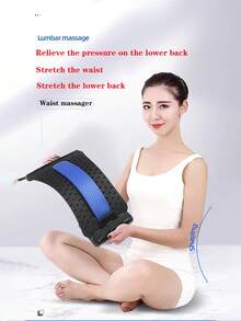 1 Stück Beste Geschenkidee - Einstellbarer Taille Massagegerät, Rücken Dehnungsmassagegerät, Oberer & Unterer Rücken Schmerzlinderung Gerät, Lendenwirbelstütze Zugvorrichtung