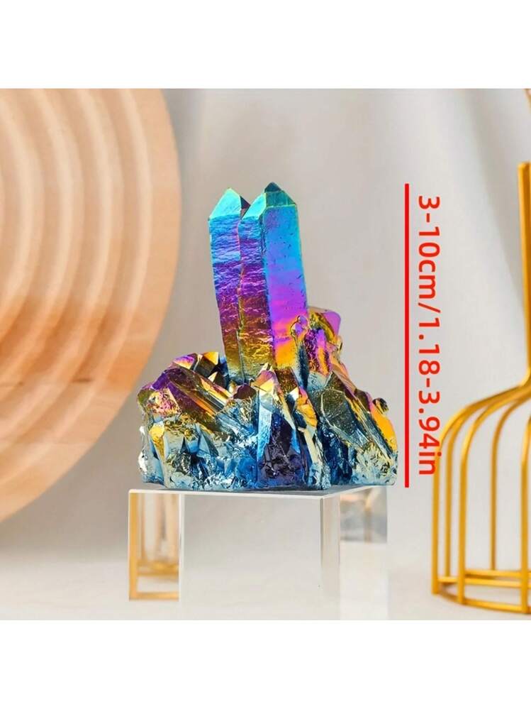 1個 レインボークォーツクリスタルクラスター、レインボーオーラ