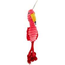 Vitakraft Pink Flemish Dog Plush Toy Sound Toy For Small And Medium Dogs Adults Or Puppies Gift For Dogs Soft Textile Pink And Red