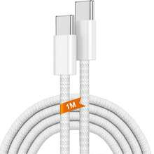 3.3英尺/6.6英尺 USB-C 转 USB-C 数据线，60W Type-C 充电器，C 转 C 充电线，兼容 Apple 16/16 Pro Max/15 Plus/15 Pro Max，Galaxy S25/S24/S23/Note 20， - 彩色 - 查看 17