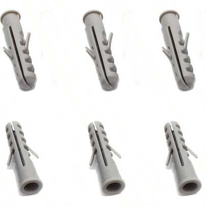 Drywall Anchors Pack - 6 Plastic Wall Anchors - Organizer Box Included - Screws And Anchors, Wall Anchors