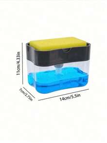 1pc Creative Kitchen Soap Dispenser, Household Kitchen Storage Kitchen Items Kitchen Accessories Kitchen Tools