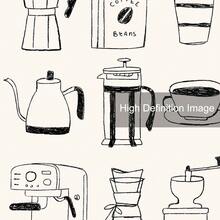 1 件带框/无框咖啡爱好者礼物帆布海报 - 复古浓缩咖啡机墙壁艺术，极简主义酒吧推车绘画，适用于厨房和客厅、咖啡店美学装饰、现代公寓宿舍家居装饰