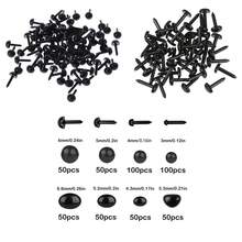 500pcs Mini Black Plastic Eyes And Noses - Suitable For Sewing, Crafts, Needle Felting And Making Animals! (Small Size Without Washer)
